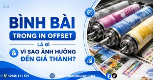 Kết luận Bình bài trong in offset là một công đoạn kỹ thuật quan trọng, giúp sắp xếp sản phẩm trên khổ giấy một cách tối ưu trước khi in. Dù khách hàng ít khi nhìn thấy công đoạn này, nhưng nó lại ảnh hưởng trực tiếp đến lượng giấy sử dụng, thời gian sản xuất, hiệu suất máy in và đặc biệt là giá thành của đơn hàng. Một phương án bình bài tốt sẽ giúp tiết kiệm nguyên vật liệu, giảm tỷ lệ hao hụt và tối ưu chi phí mà vẫn đảm bảo chất lượng thành phẩm. Vì vậy, khi làm việc với đơn vị in ấn, hãy trao đổi sớm về kích thước sản phẩm, số lượng và yêu cầu gia công để đội ngũ kỹ thuật có thể đưa ra phương án bình bài hiệu quả nhất. Lựa chọn một xưởng in có kinh nghiệm và quy trình bình bài chuyên nghiệp không chỉ giúp bạn nhận được sản phẩm đẹp, đúng tiến độ mà còn tối ưu ngân sách cho mỗi dự án in ấn.