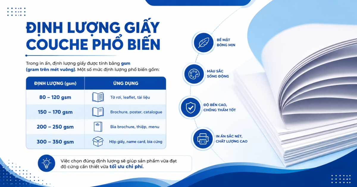 định lượng giấy couche