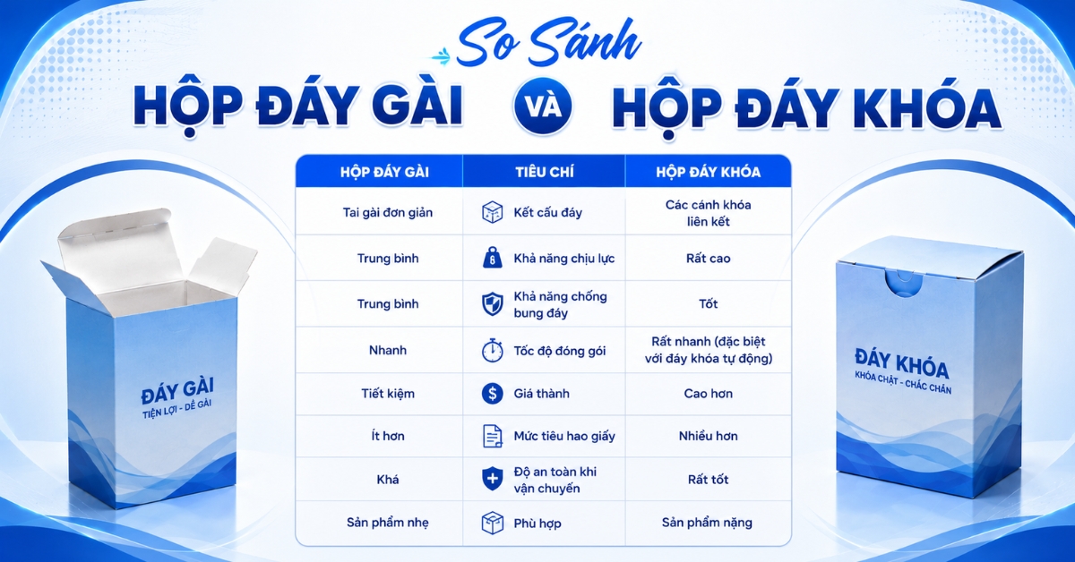 so sánh hộp đái gài và đáy khóa