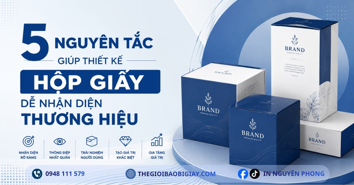 Quy trình thiết kế hộp giấy theo nhận diện thương hiệu
