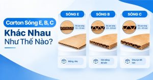 Carton Sóng E, B, C Khác Nhau Như Thế Nào