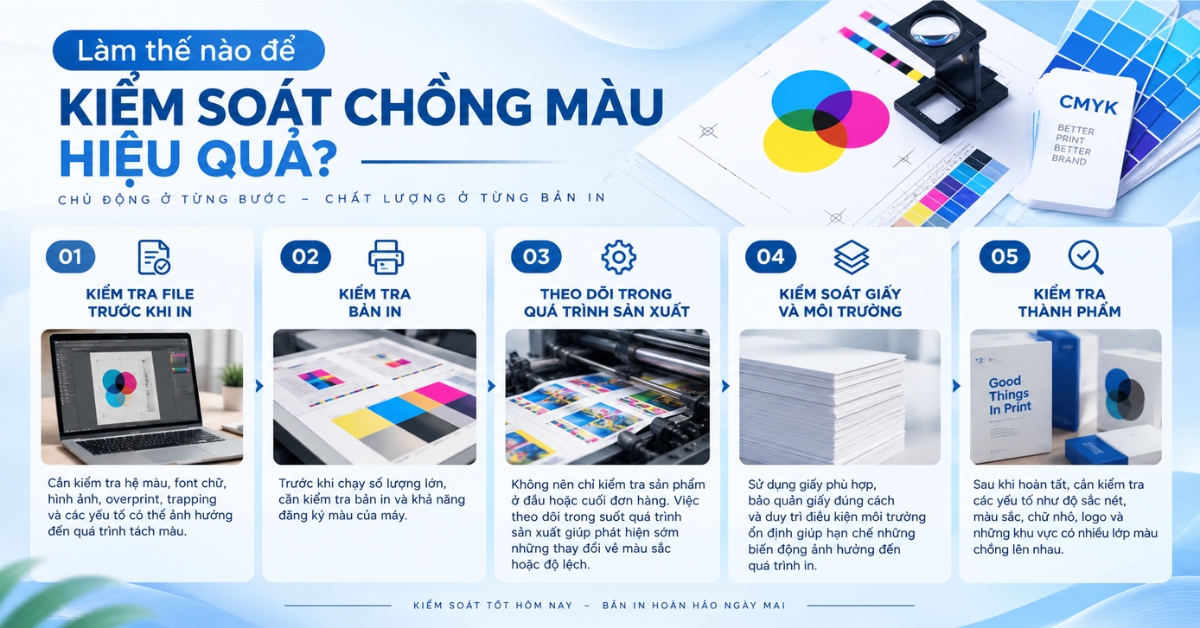 Làm thế nào để kiểm soát chồng màu hiệu quả