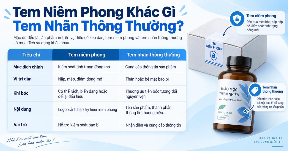 em Niêm Phong Khác Gì Tem Nhãn Thông Thường